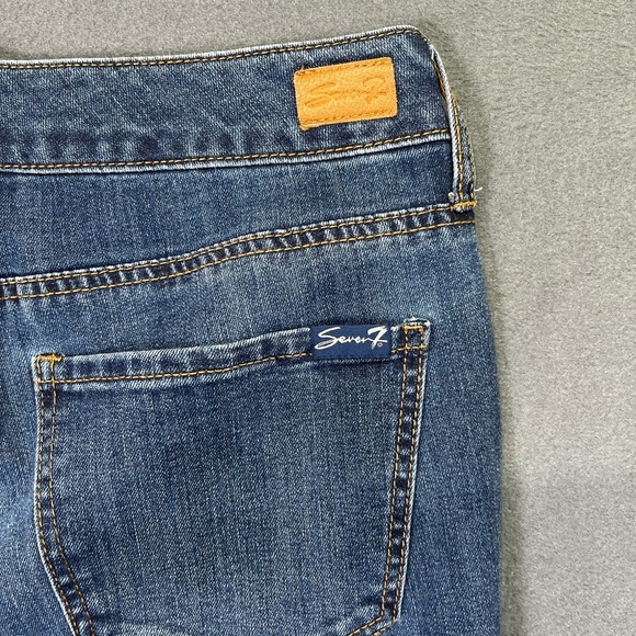 Seven7 Weekend Slim Fit Jeans Womens 6 Blue Stretch Denim Cute Comfy 1376 - Picture 9 of 10